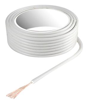 Kabel 5m hvid 0,5mm²
