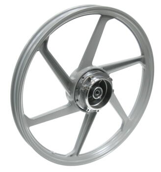 Hjul bag aluminium grå model turbine