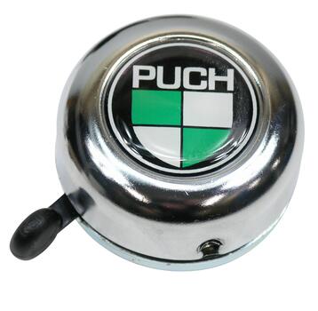 Ringklokke Puch krom med logo