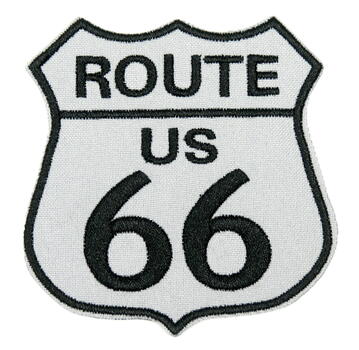 .Stryge mærke  Route 66. 80x80mm