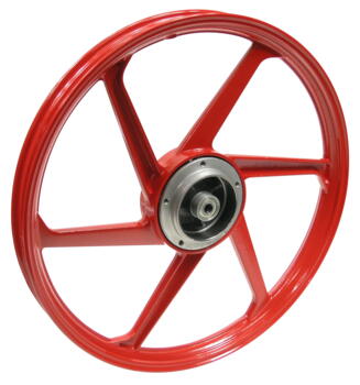 Hjul for aluminium rød model turbine