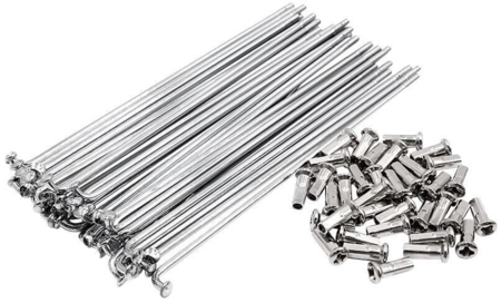 Egersæt Lux 220mm krom eger og nippel tykkelse 3,10mm