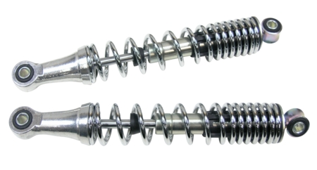 Støddæmpersæt krom/krom 32cm Delux