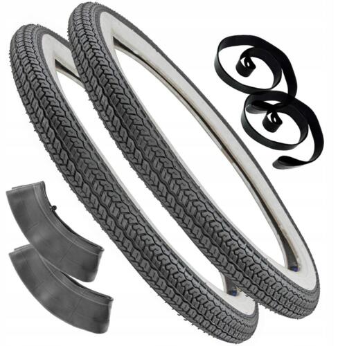 Dæk tilbudssæt 2,25X16 hvide sider