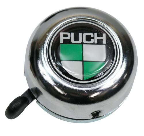 Ringklokke Puch krom med logo