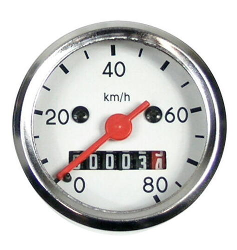 Speedometer org model 80km/ø48 hvid