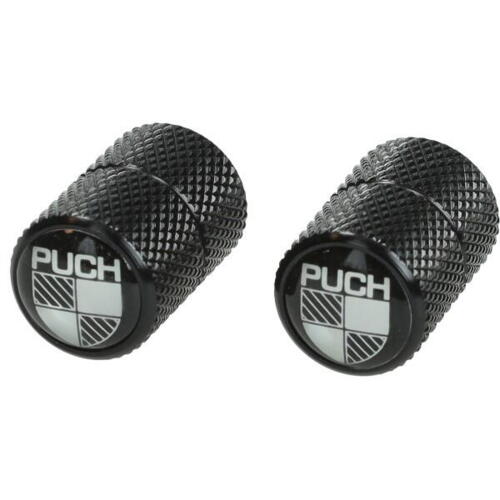 Ventilhætte sort med Puch logo