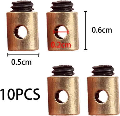 Kabelskrue lille 5x6mm kærv 10stk