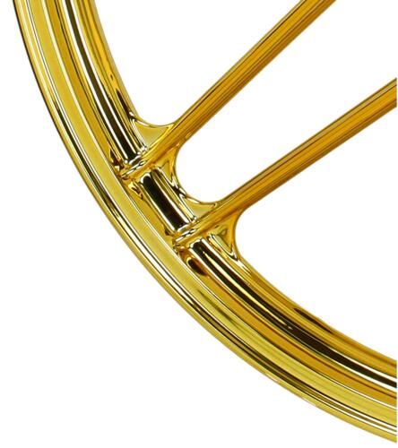Fælg alu guld/krom Puch