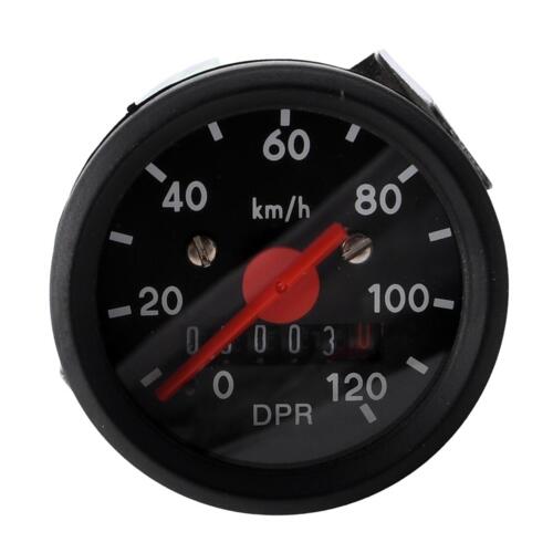Speedometersæt 120km/ø48mm sort/sort