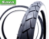 Dæk hvide sider 2,75x17 sava/mitas