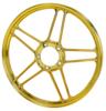 Fælg alu guld/krom Puch