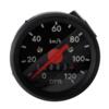 Speedometersæt 120km/ø48mm sort/sort