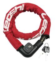 Kædelås 12x1200mm kæde rød stofovertræk