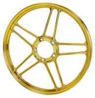 Fælg alu guld/krom Puch